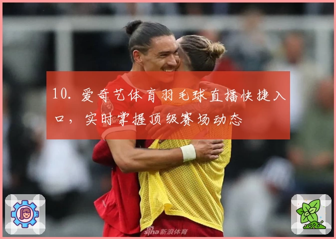 10. 爱奇艺体育羽毛球直播快捷入口，实时掌握顶级赛场动态